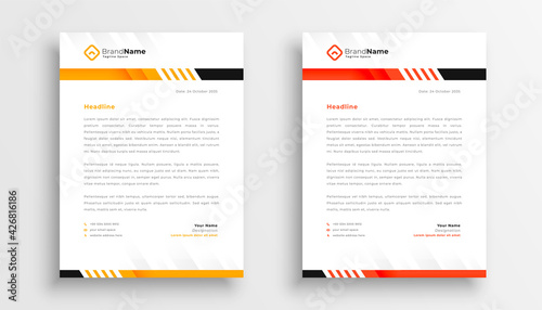 professional business letterhead template design