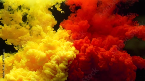 Beautiful colored background. Paint under water