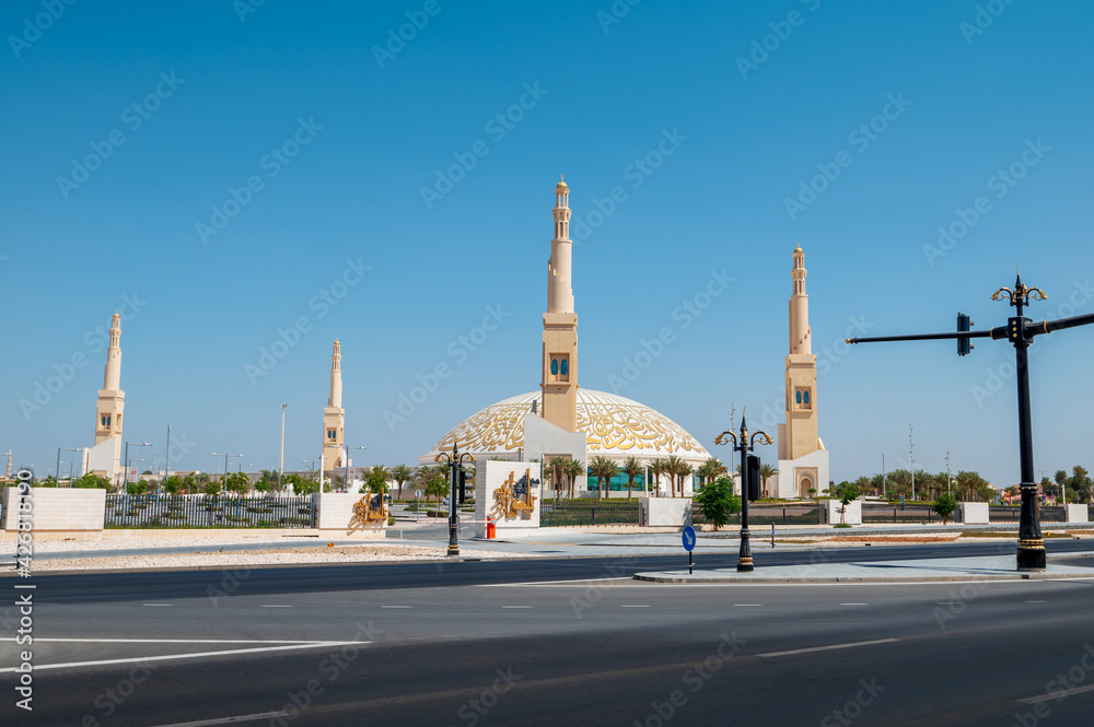 Sheikh Khalifa Bin Zayed mosque in Al Ain city of the Abu Dhabi Emirate