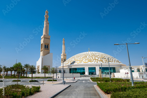 Sheikh Khalifa Bin Zayed mosque in Al Ain city of the Abu Dhabi Emirate photo