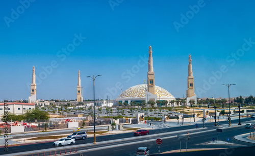 Sheikh Khalifa Bin Zayed mosque in Al Ain city of the Abu Dhabi Emirate photo