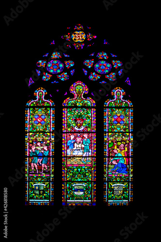 Verdun. Vitrail de la cathédrale Notre-Dame . Lorraine. Meuse. Grand Est  © guitou60
