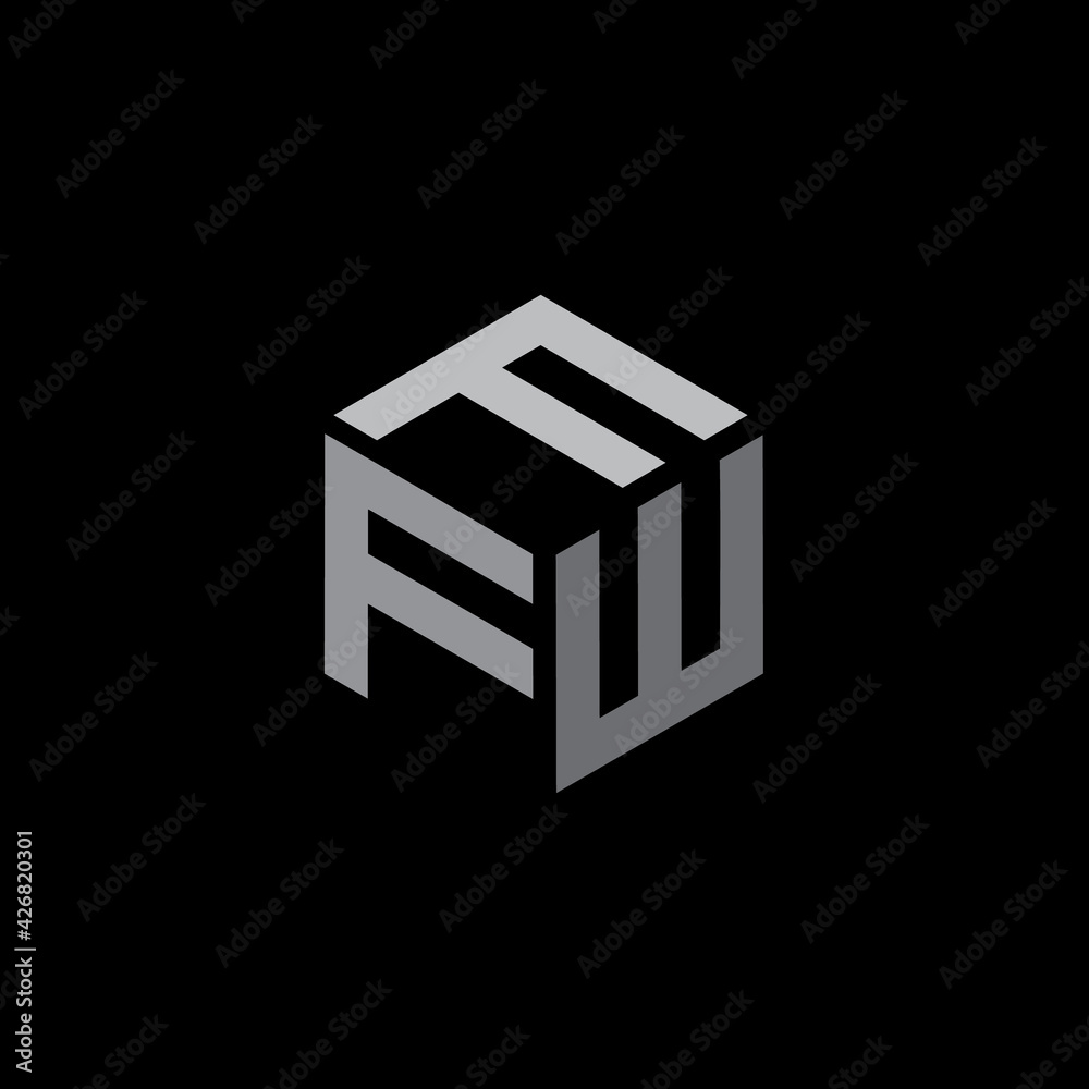 Hexagon shape with the letters FFW Hexagon shape with the letters FFW