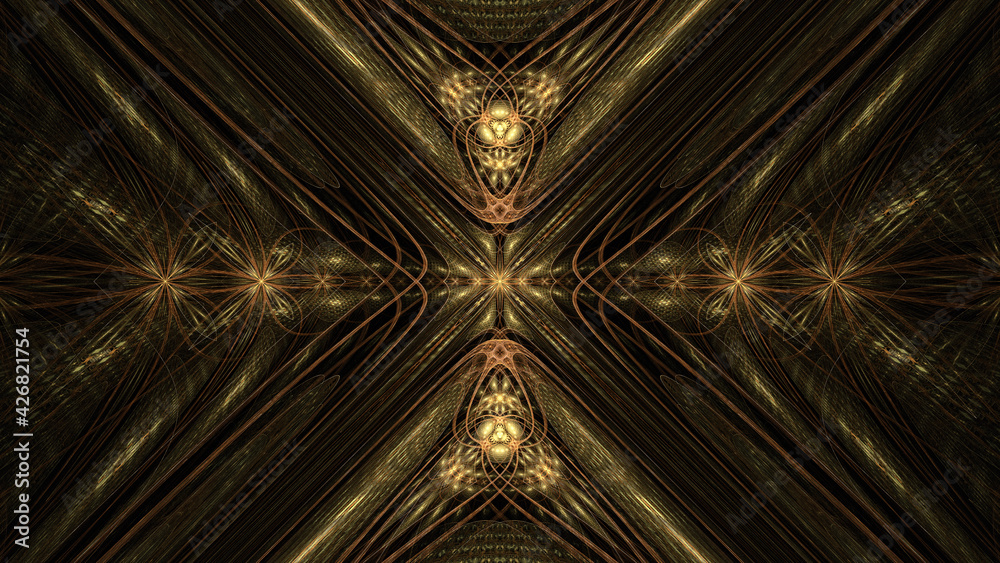 3d effect - abstrcat fractal graphic