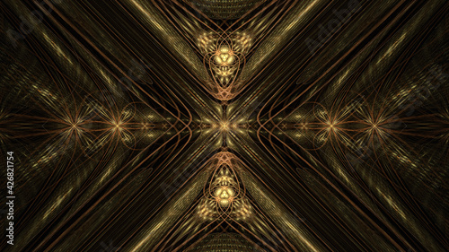 3d effect - abstrcat fractal graphic