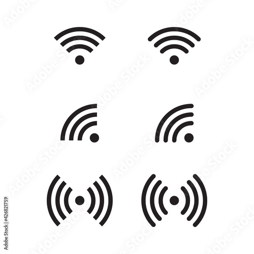 wi-fi icon. signal vector icon