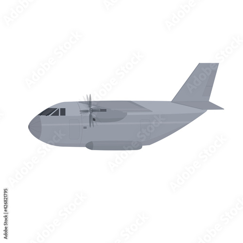 Transport plane. Cargo plane, vector illustration photo