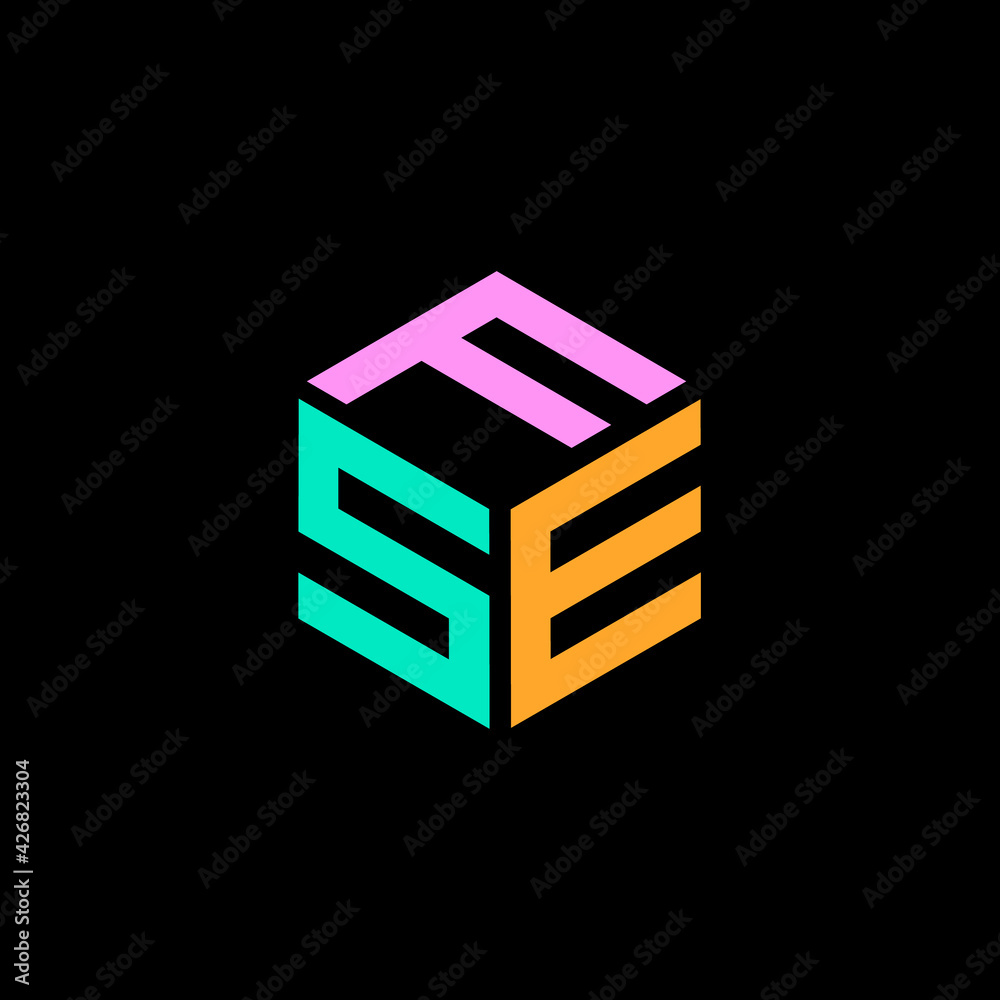 Hexagon shape with the letters FSE Hexagon shape with the letters FSE