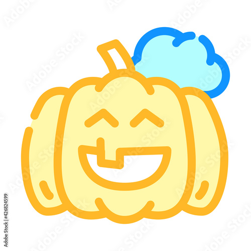 halloween event color icon vector. halloween event sign. isolated symbol illustration