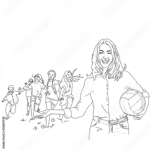 Vector illustration of a gr...
