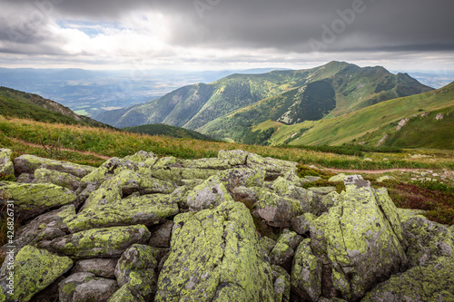 Beautiful vista from Velky Krivan, Slovakia photo
