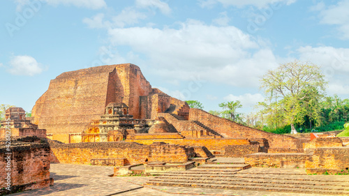RUINS of ancient Nalanda University, Bihar, India