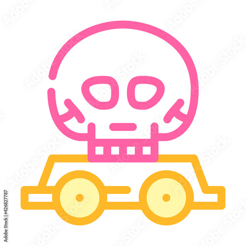day of dead event color icon vector. day of dead event sign. isolated symbol illustration