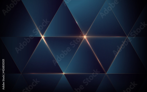 Abstract Technology, Futuristic Digital Hi Tech Concept. Abstract geometric luxury royal blue pattern. Vector illustration