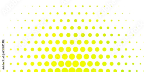 Light Green, Yellow vector layout with circle shapes.