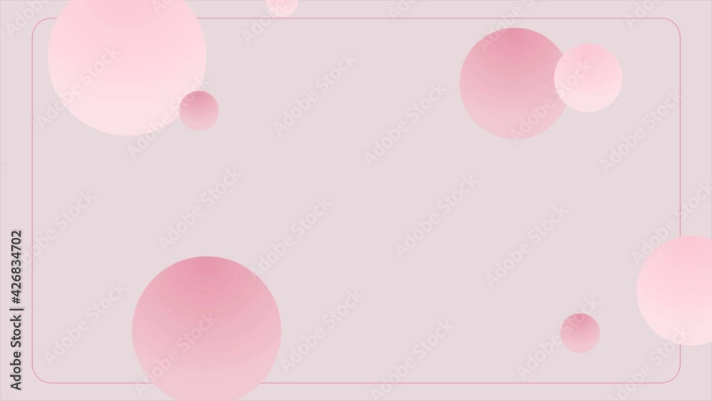 beautiful pink abstract background with moving spheres beautiful pink abstract background with moving spheres