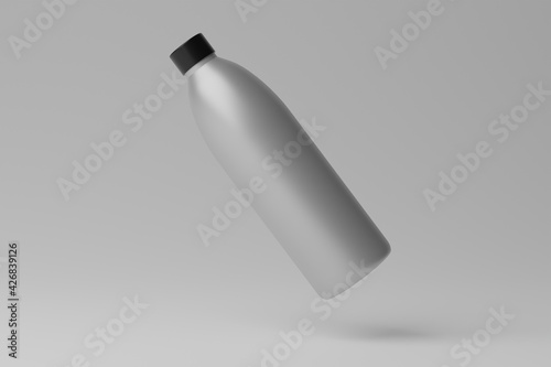 3D Illustration. Blank Bottle Mockup