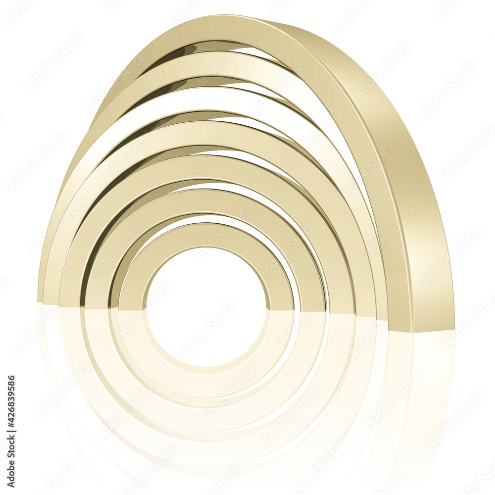 Naklejka premium Regenbogen aus Metall