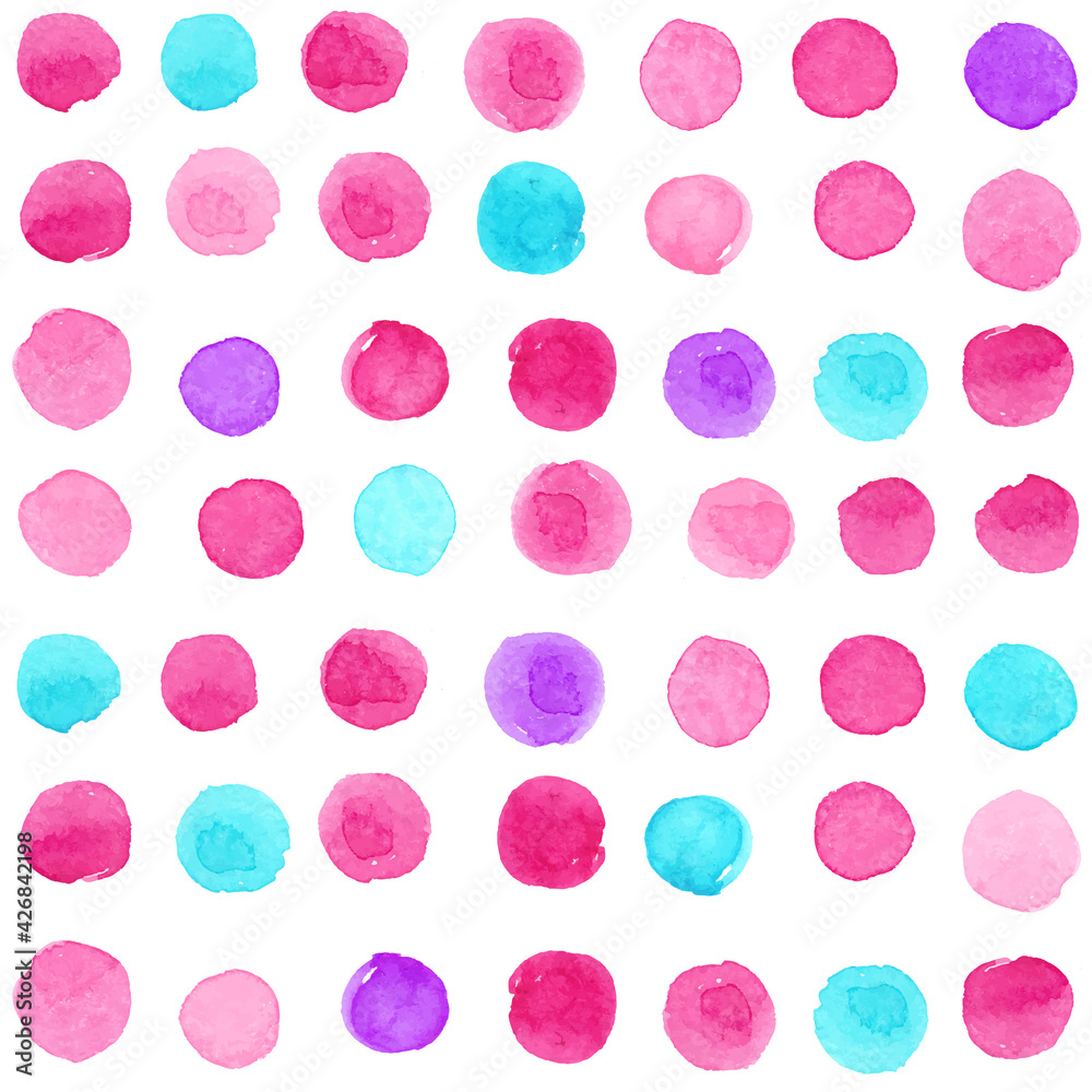 Set of watercolor blobs, isolated on white background. Vector illustration Set of watercolor blobs, isolated on white background. Vector illustration