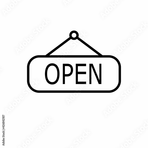 open label sign. symbol icon tablet closed. Vector Illustration.