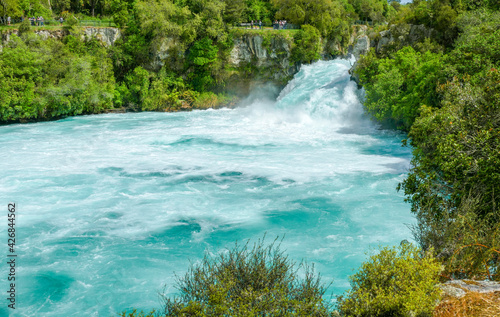 Huka Falls in New Zealand photo