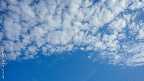 blue sky with clouds