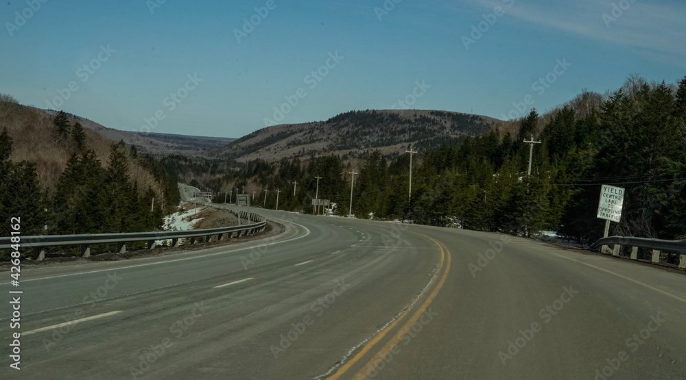 road in mountains