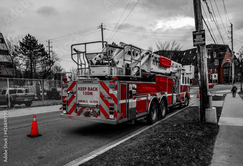 fire engine on the street
