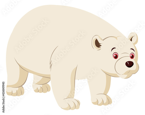 Polar bear cartoon animal illustration