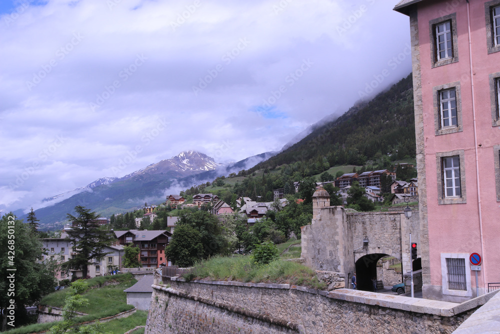 castle in the mountains near Briançon