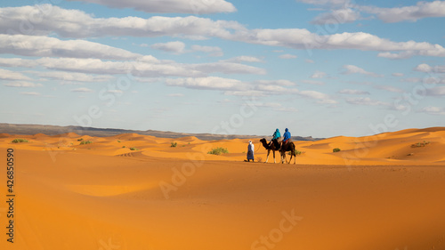 Camel Trek through Moroccan Sahara © chet