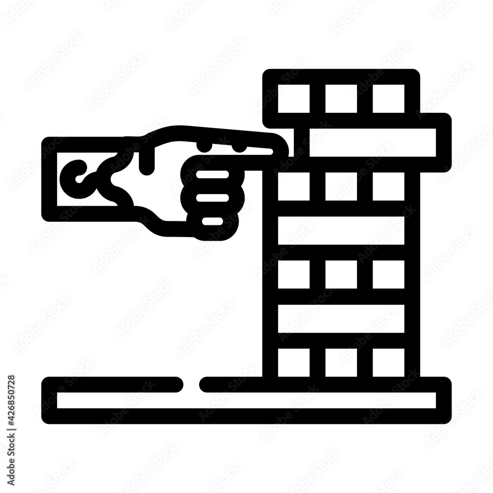 development of fine motor skills of inclusive life line icon vector. development of fine motor skills of inclusive life sign. isolated contour symbol black illustration development of fine motor skills of inclusive life line icon vector. development of fine motor skills of inclusive life sign. isolated contour symbol black illustration