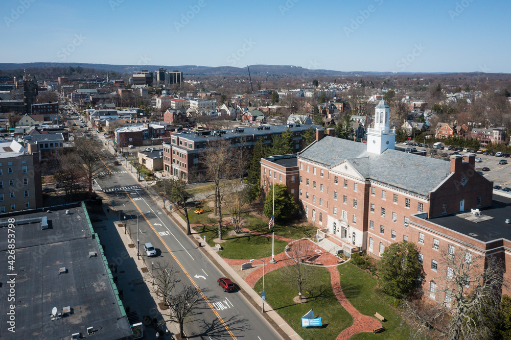 Aerial of Morristown New Jersey