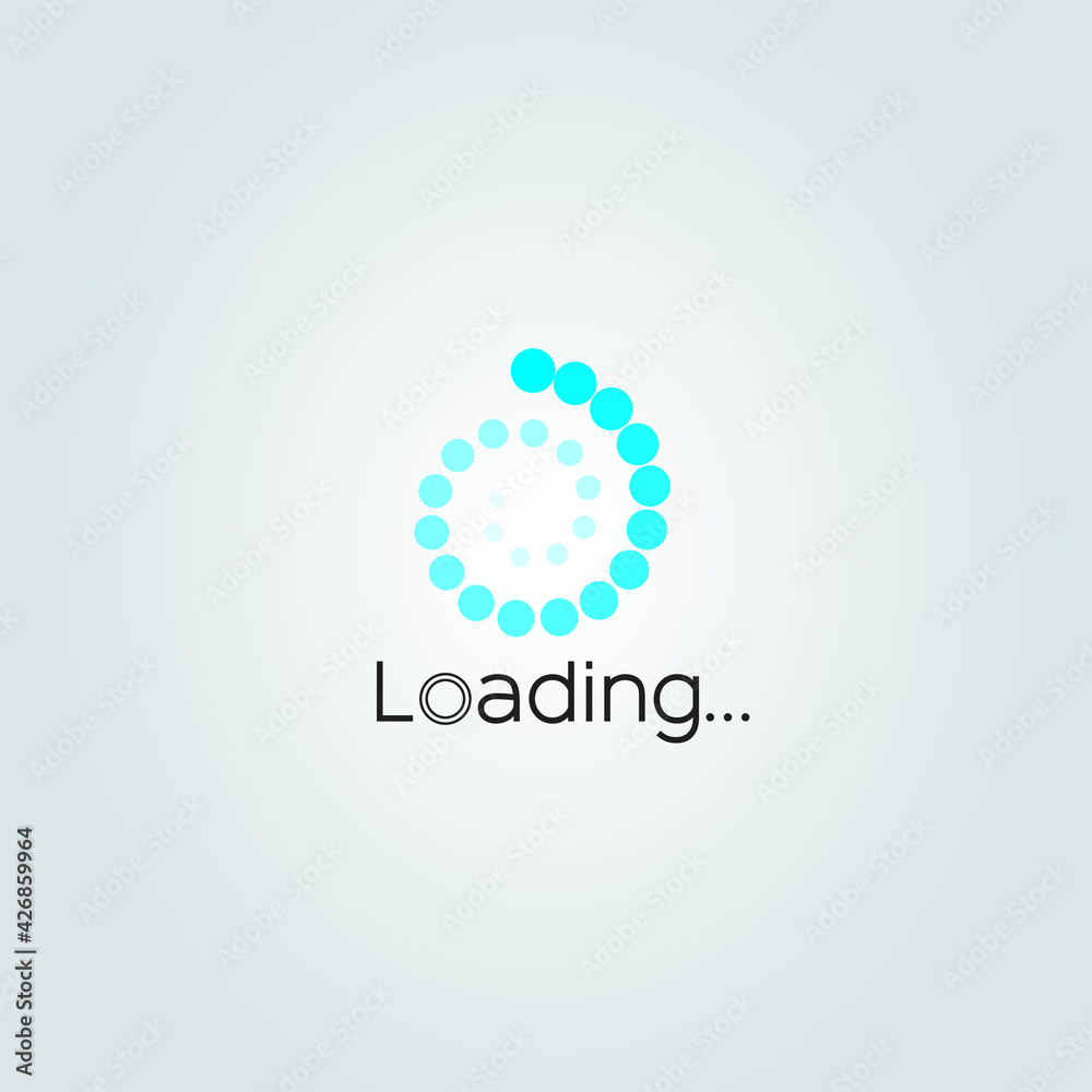 Blue loading vector design and background Blue loading vector design and background