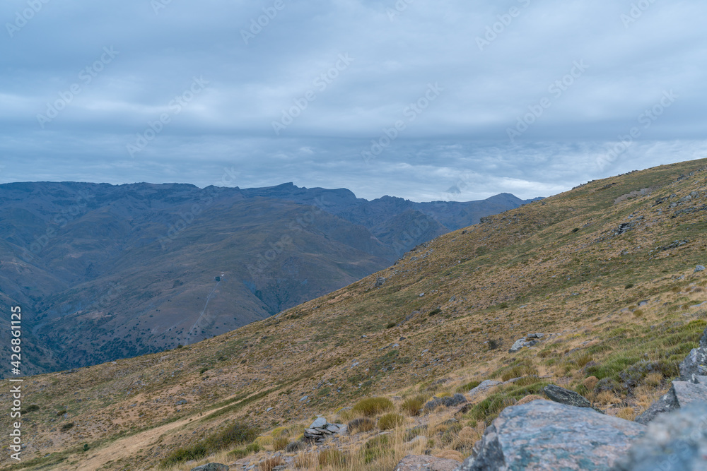 mountainous landscape of Sierra Nevada mountainous landscape of Sierra Nevada