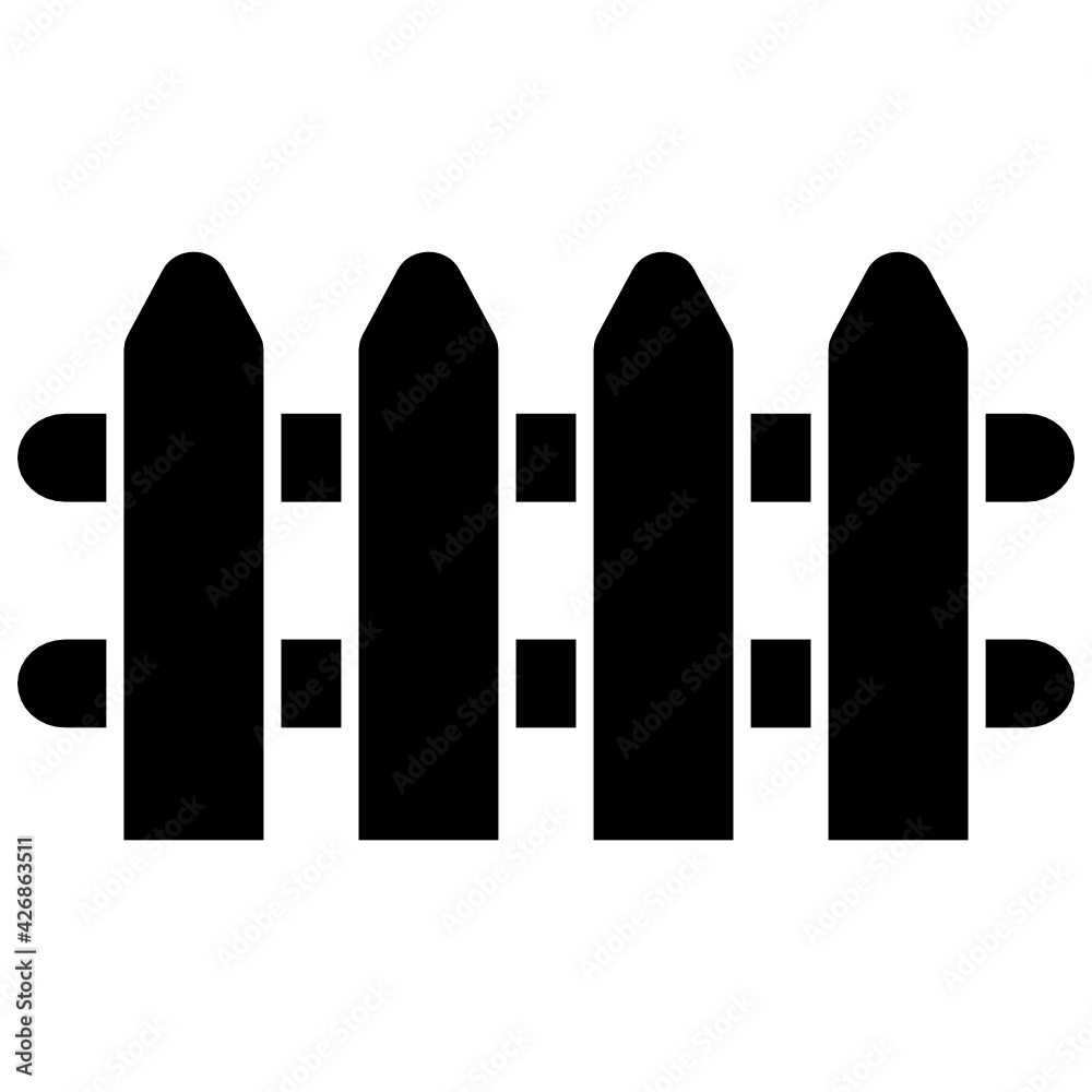 fence icon. vector fence icon. vector