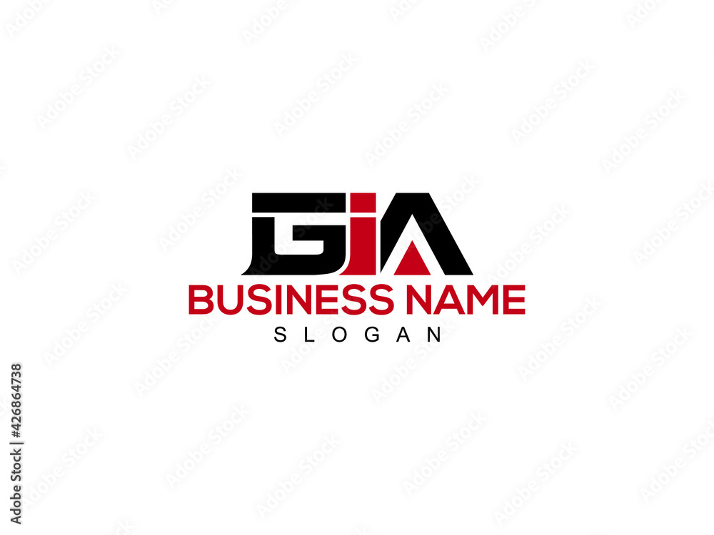 Letter GIA Logo Icon design for Your Business Stock Vector Adobe Stock