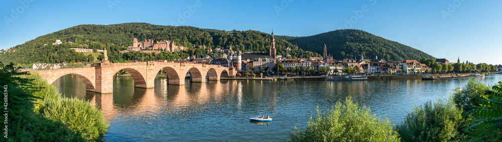 Heidelberg panorama in summer, Baden-Wuerttemberg, Germany
