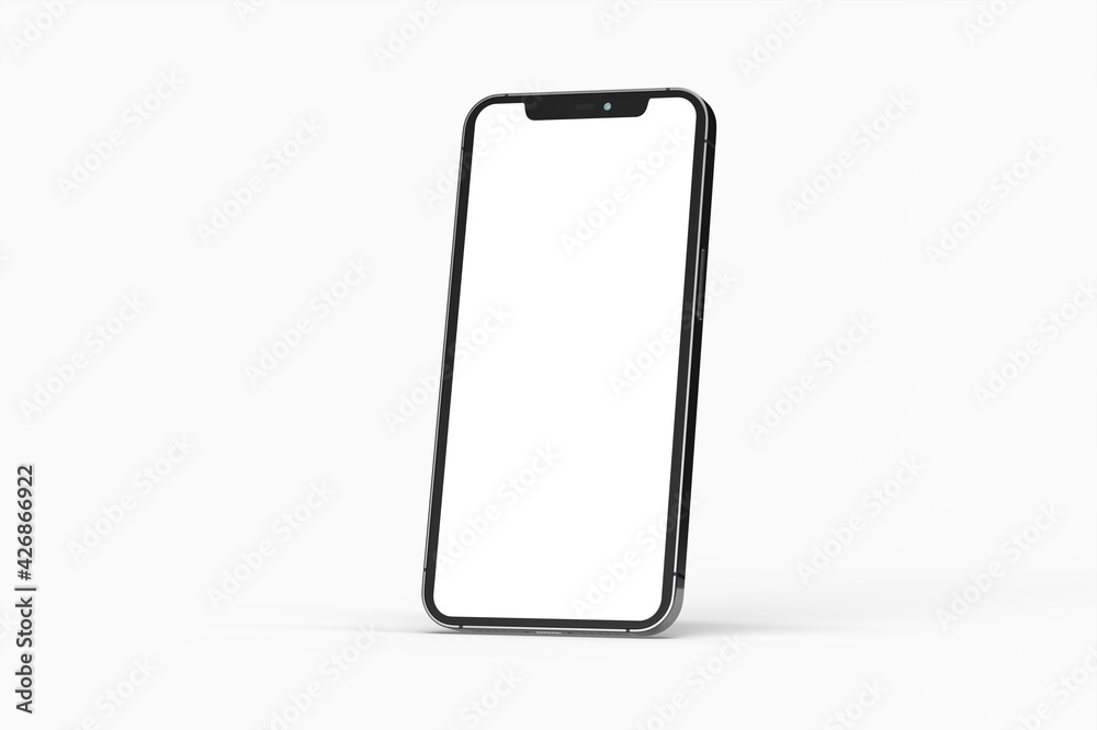 Smartphone. Mobile phone Template. Telephone 3d Smartphone. Mobile phone Template. Telephone 3d