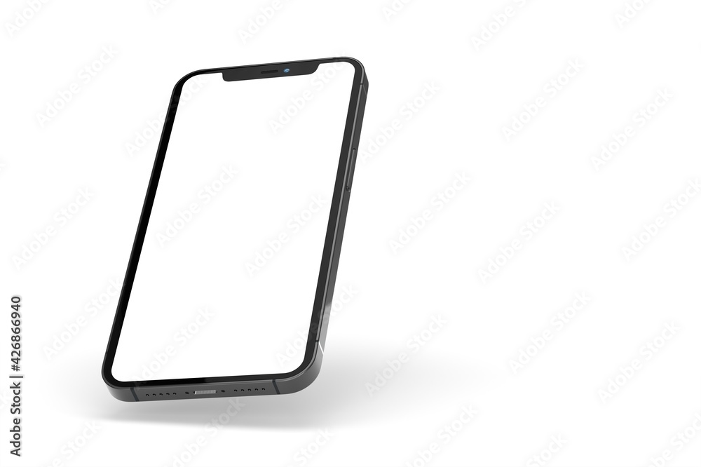 Smartphone. Mobile phone Template. Telephone 3d Smartphone. Mobile phone Template. Telephone 3d