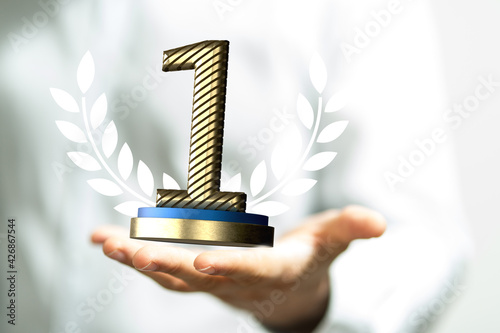 winner first place award in...