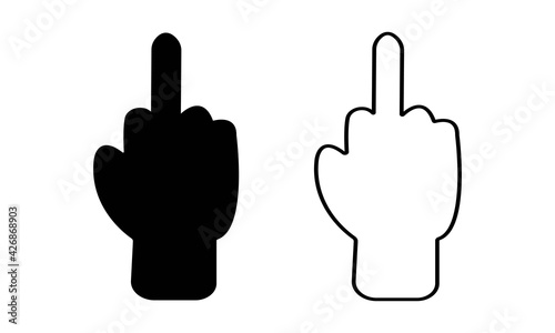 Middle Finger Vector And Clip Art