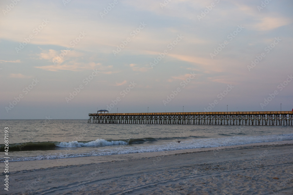 Sunrise at the sea. Sunset on the ocean. Sunrise at the sea. Sunset on the ocean.
