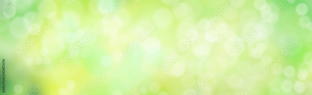 Green banner background with beautiful bokeh. Green banner background with beautiful bokeh.