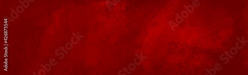 Abstract Banner Red background Color with brush  