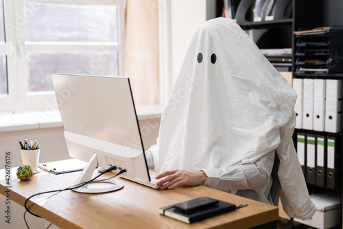 Ghostwriter In Office. Creative Ghost Writer © Andrey Popov