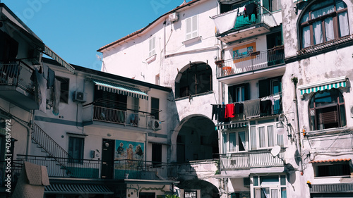 Vietri sul Mare houses on the Amalfi Coast, Italy photo