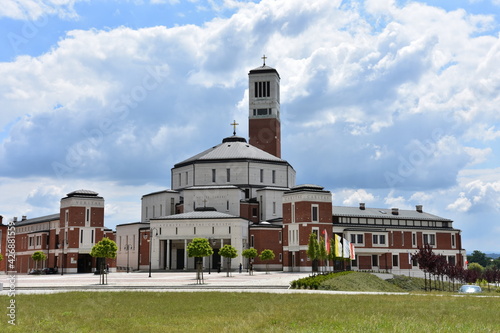 Sanctuary of Saint John Paul II in Łagiewniki in Krakow, a pilgrimage center photo