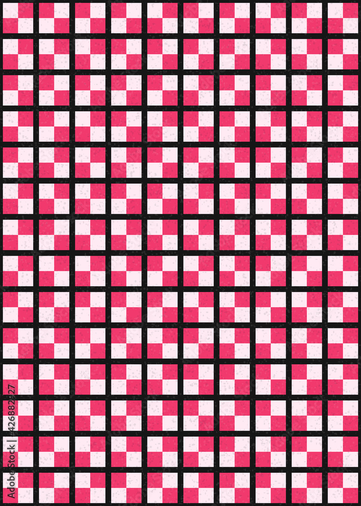 Fototapeta premium Abstract Geometric Pattern generative computational art illustration