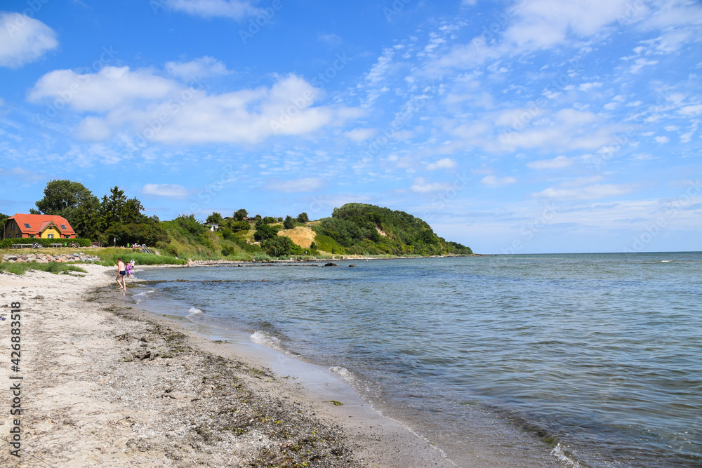 Fototapeta premium One of the nature beach in germany, There is no people, beautiful nature. So calm and quiet